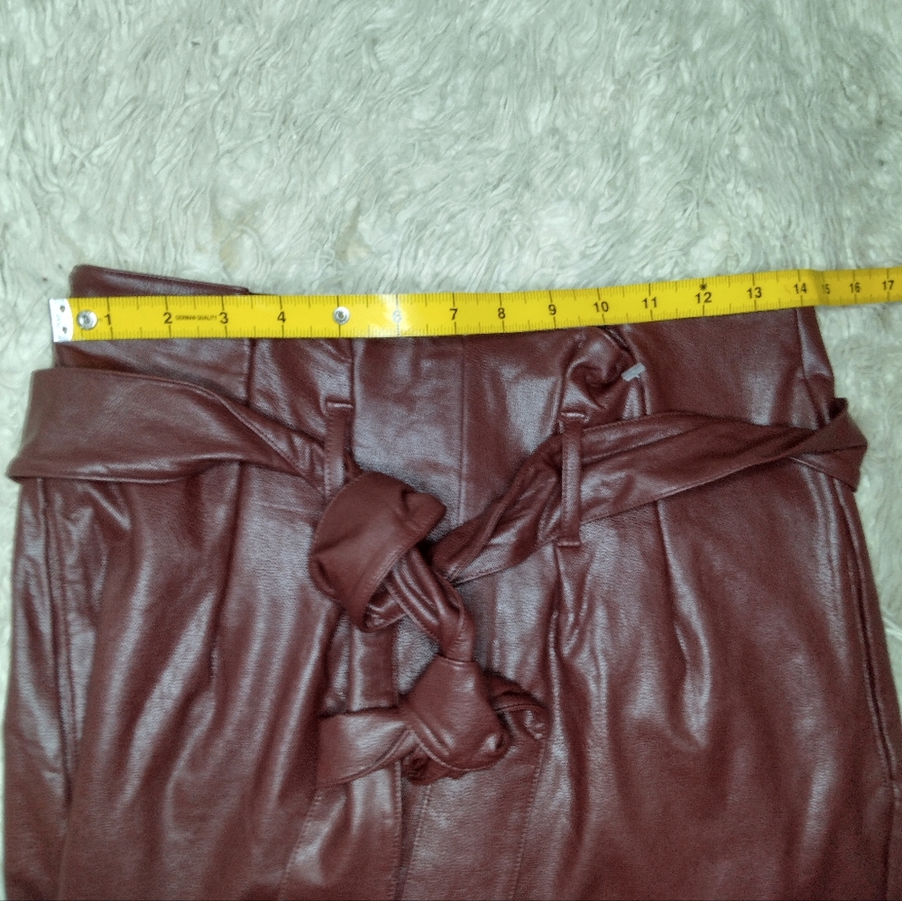 New Commando Faux Leather Paperbag Pants Size S - Picture 5 of 13